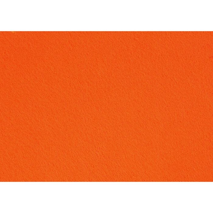 Craft felt, A4, sheet 210x297 mm, thickness 1,5-2 mm, orange, 10 sheet/ 1 pack