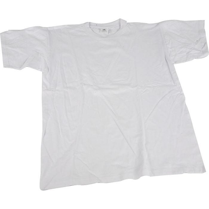 T-shirts, W: 32 cm, size 3-4 years, round neck, 145 g, white, 1 pc