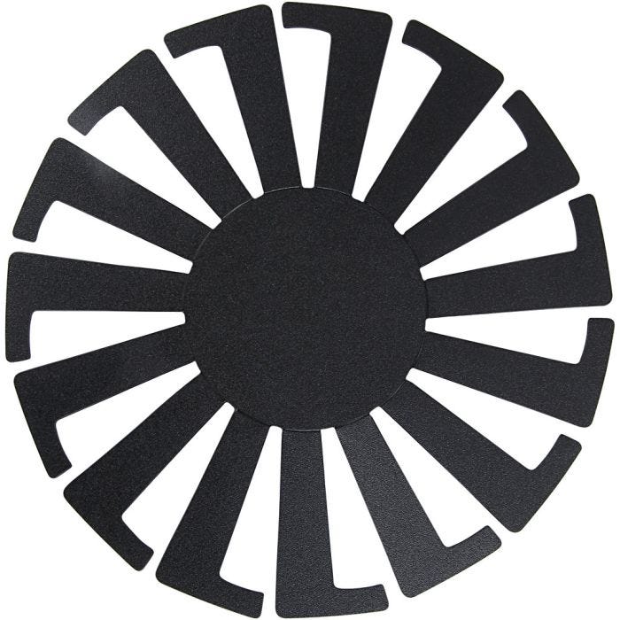 Basket Weaving Template, H: 6 cm, dia. 8 cm, black, 10 pc/ 1 pack