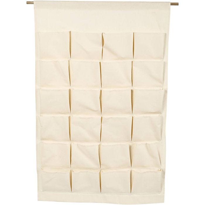 Hanging Organiser, H: 93 cm, W: 60 cm, light natural, 1 pc