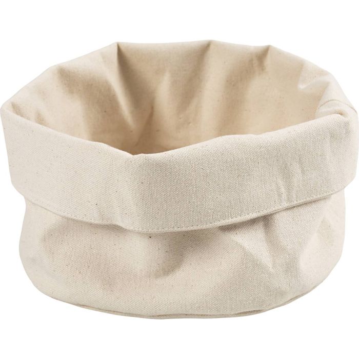 Fabric Baskets, H: 14,5 cm, dia. 20 cm, 385 g, light natural, 2 pc/ 1 pack