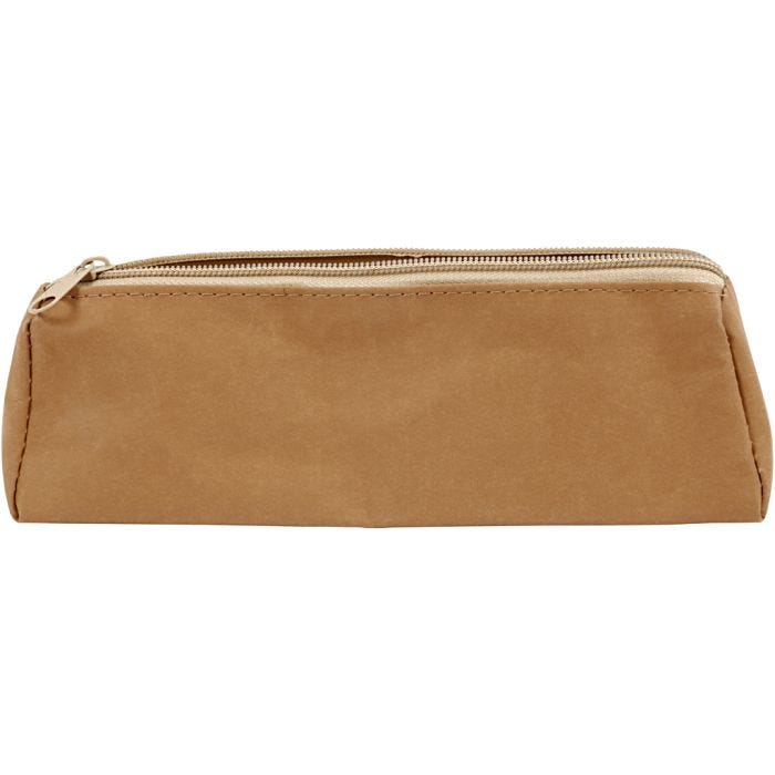 Pencil case, 20x7x7 cm, light brown, 1 pc