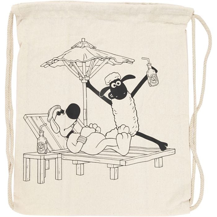 Drawstring bag, size 37x40 cm, 1 pc