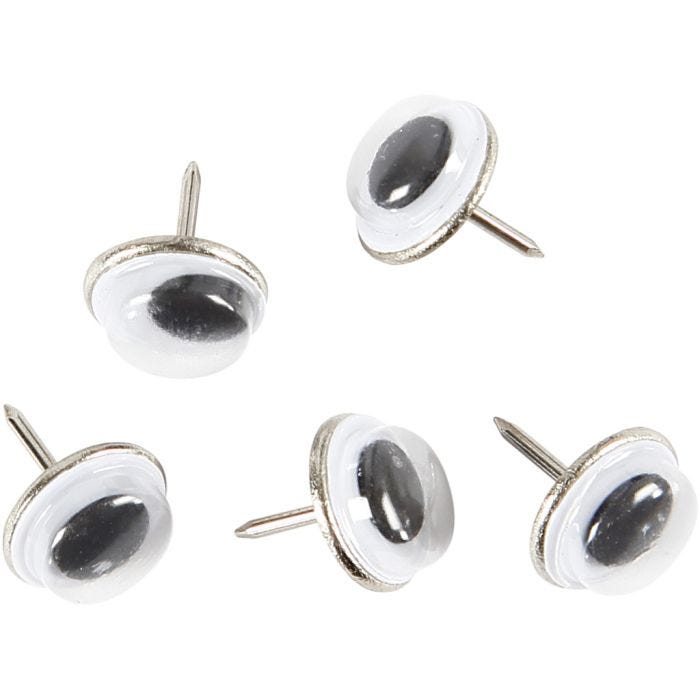 Wiggly Eyes, dia. 10 mm, 25 pc/ 1 pack