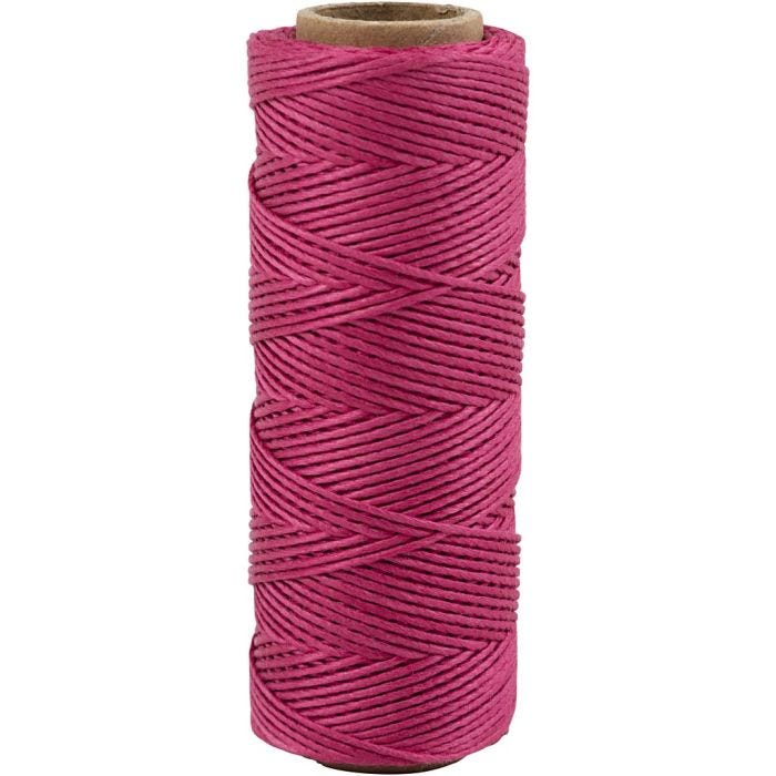 Bamboo Cord, thickness 1 mm, dark pink, 65 m/ 1 roll