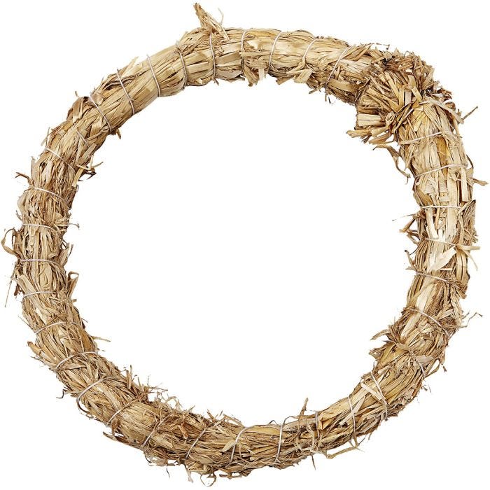 Straw Wreath, 21 cm, 2 cm, 1 pc