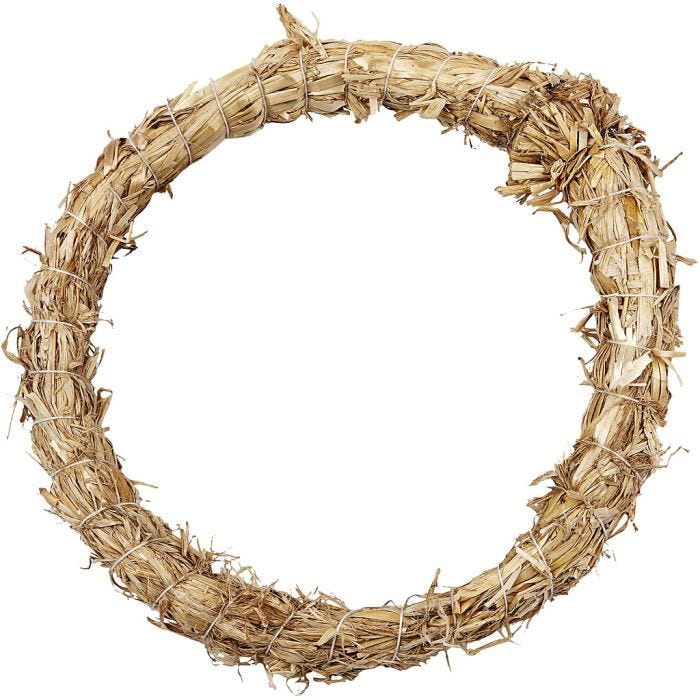 Straw Wreath, dia. 21 cm, thickness 2 cm, 1 pc