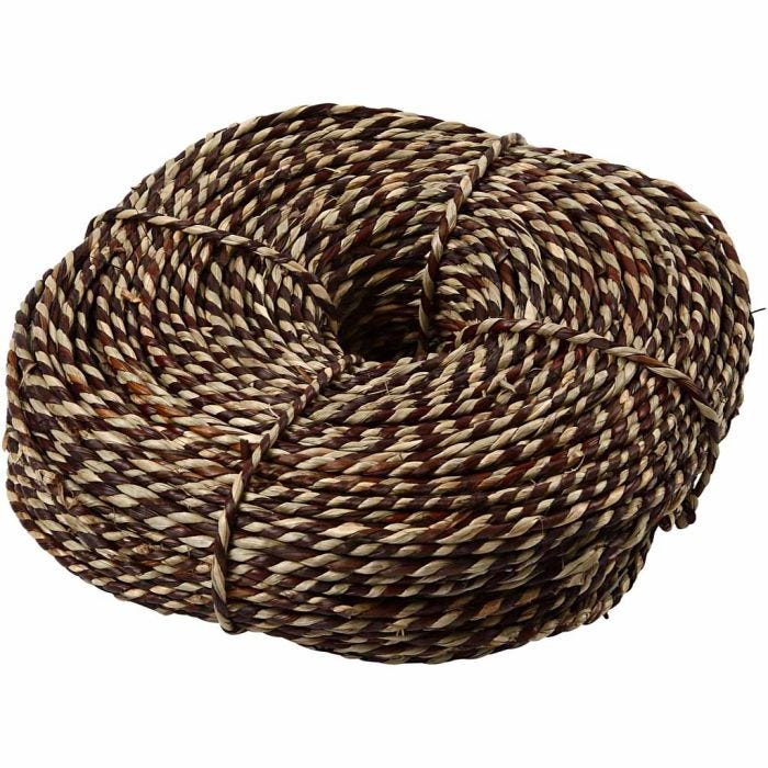Sea grass, thickness 3,5-4 mm, brown, 500 g/ 1 bundle