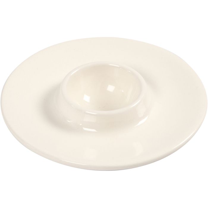 Egg Cup, dia. 9,8 cm, hole size 3,9 cm, white, 12 pc/ 1 pack