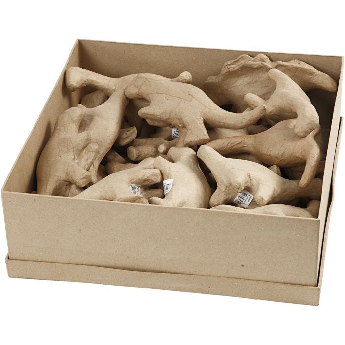 Dinosaur, H: 9-12,5 cm, W: 4,5+5,5 cm, 21 pc/ 1 pack