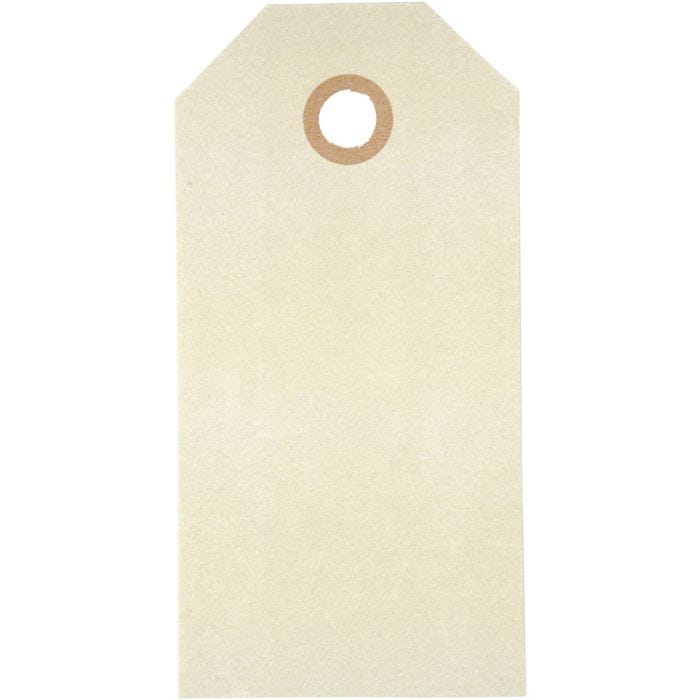 Manila Tags, size 5x10 cm, 250 g, cream, 1000 pc/ 1 pack