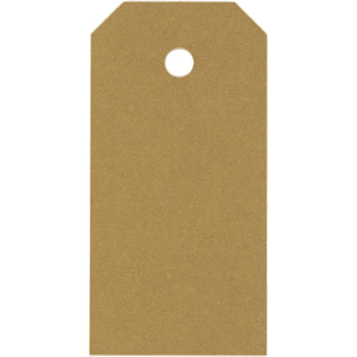 Manila Tags, size 4x8 cm, 250 g, gold, 1000 pc/ 1 pack