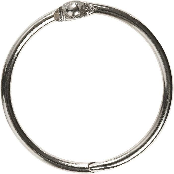 Book Ring, dia. 38 mm, thickness 3 mm, 8 pc/ 1 pack