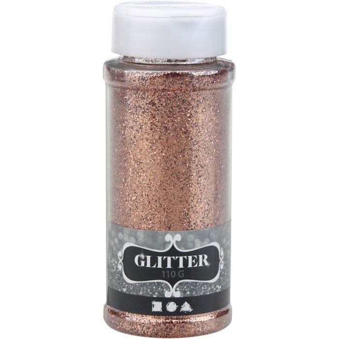 Glitter, copper, 110 g/ 1 tub