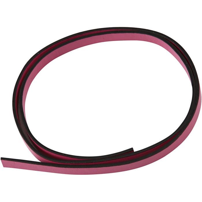 Faux Leather Belt, W: 10 mm, thickness 3 mm, pink, 1 m/ 1 pack