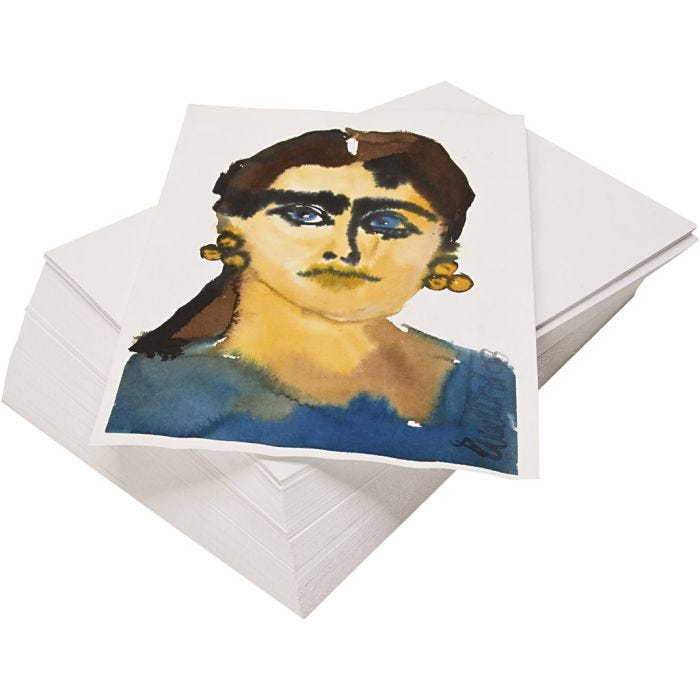 Watercolour Paper, A2, 180 g, white, 100 sheet/ 1 pack