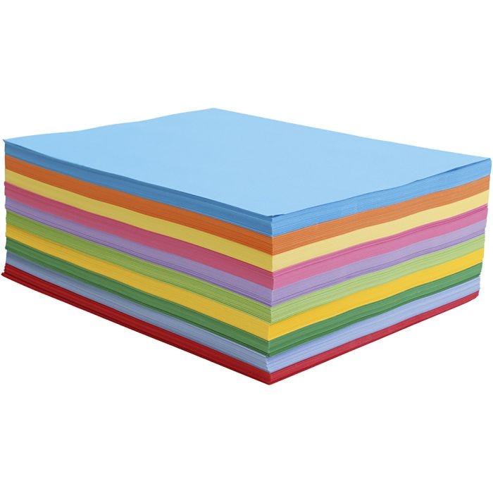 Creativ Paper, A4, 80 g, assorted colours, 1000 sheet/ 1 pack