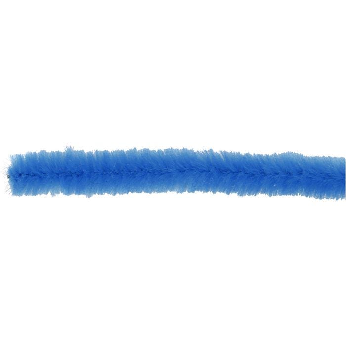 Chenille, L: 30 cm, thickness 15 mm, dark blue, 15 pc/ 1 pack