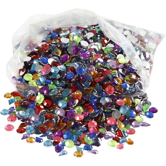 Rhinestones, size 5 mm, 3000 pc/ 1 pack