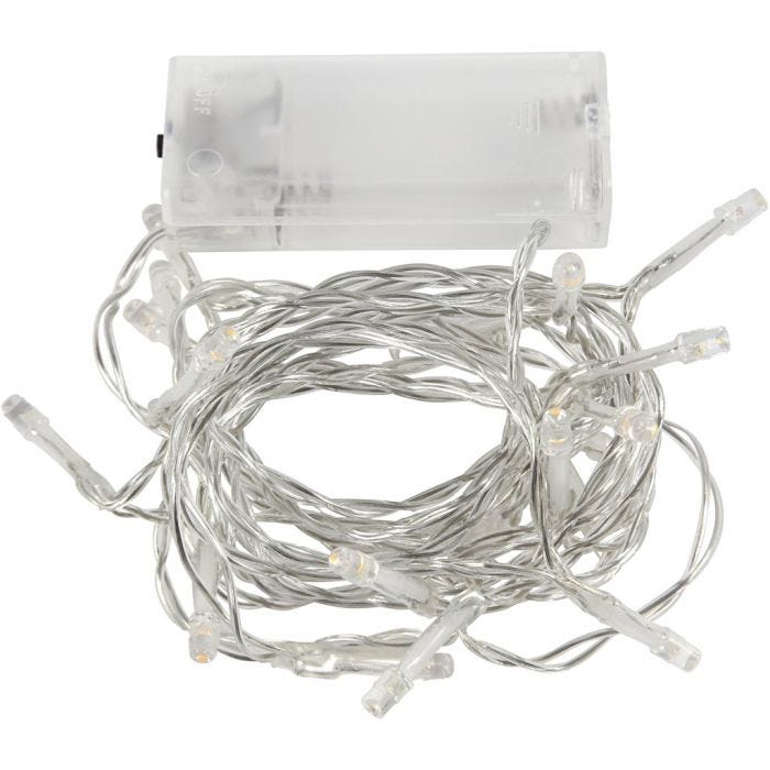 LED String of Lights, L: 3,15 M, transparent, 1 pc
