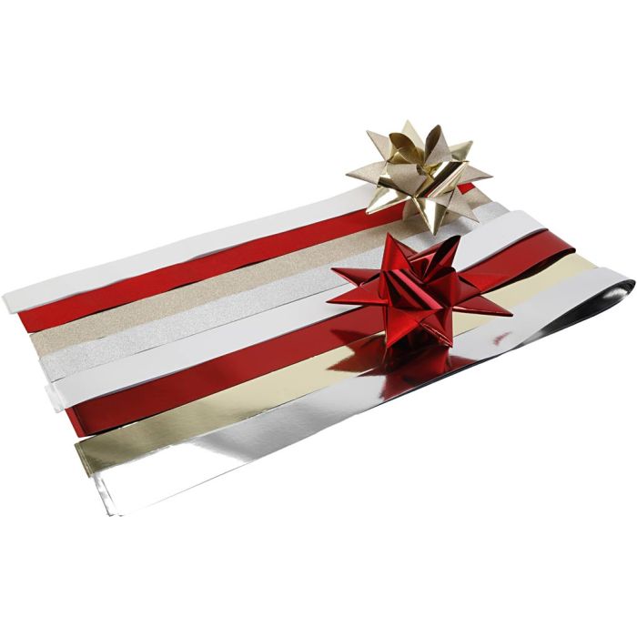 W: 50 mm, gold, red, silver, white, 48 pc/ 1 pack