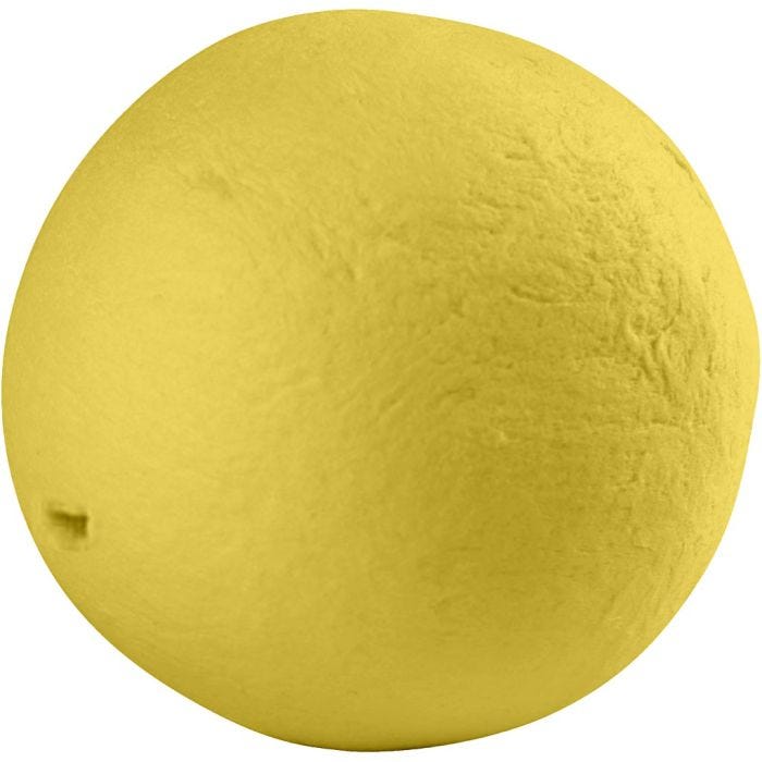 Compressed Cotton Balls, dia. 30 mm, yellow, 50 pc/ 1 pack