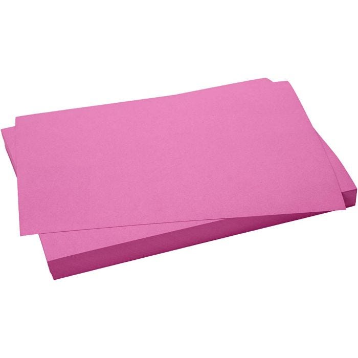 Card, sheet 50x70 cm, size 50x70 cm, 270 g, light pink, 100 sheet/ 1 pack