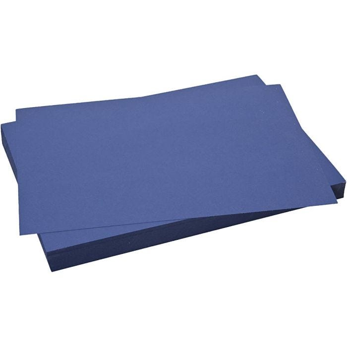 Card, sheet 50x70 cm, 270 g, dark blue, 10 sheet/ 1 pack