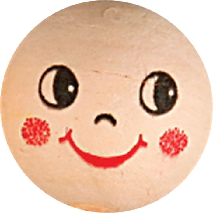 Heads, dia. 22 mm, light beige, 10 pc/ 1 pack