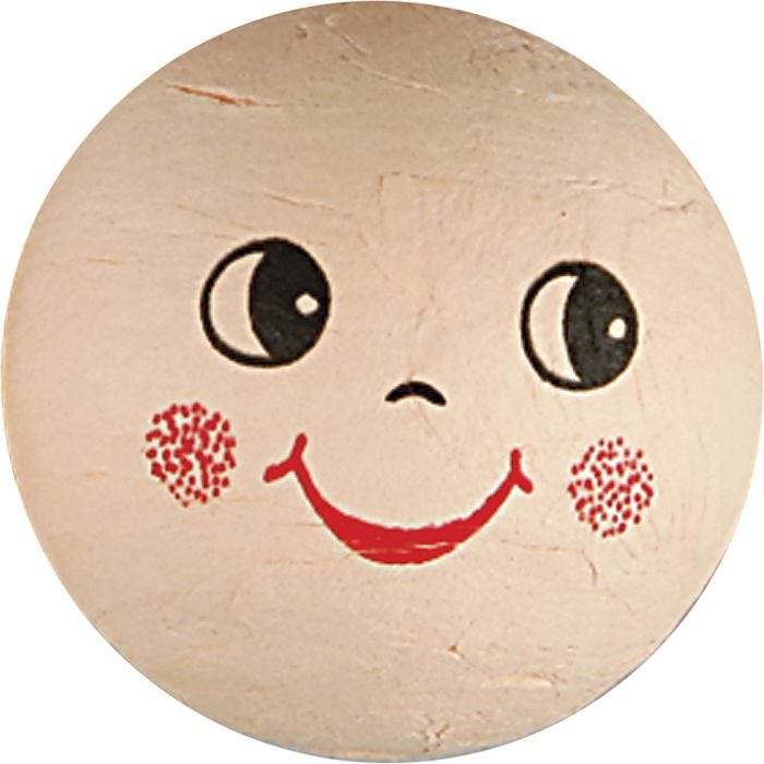 Heads, dia. 40 mm, light beige, 5 pc/ 1 pack