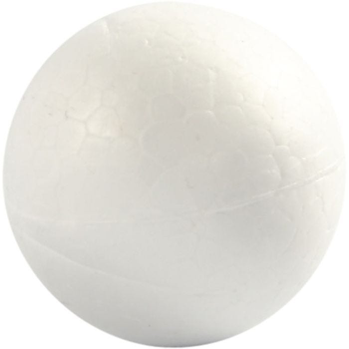 Polystyrene Balls, dia. 4 cm, white, 10 pc/ 1 pack