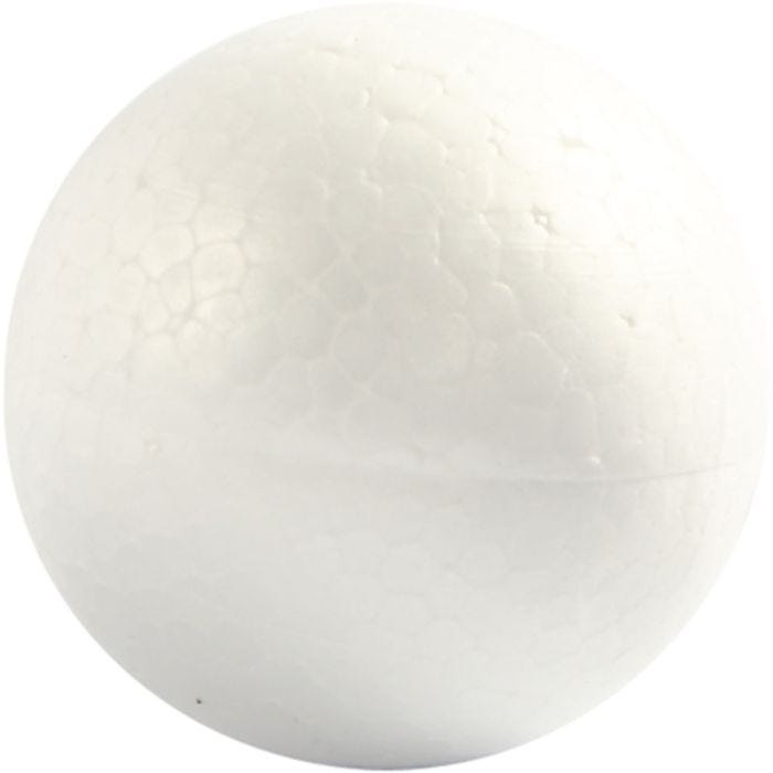 Polystyrene Balls, dia. 5 cm, white, 5 pc/ 1 pack