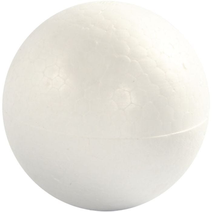 Polystyrene Balls, dia. 7 cm, white, 5 pc/ 1 pack