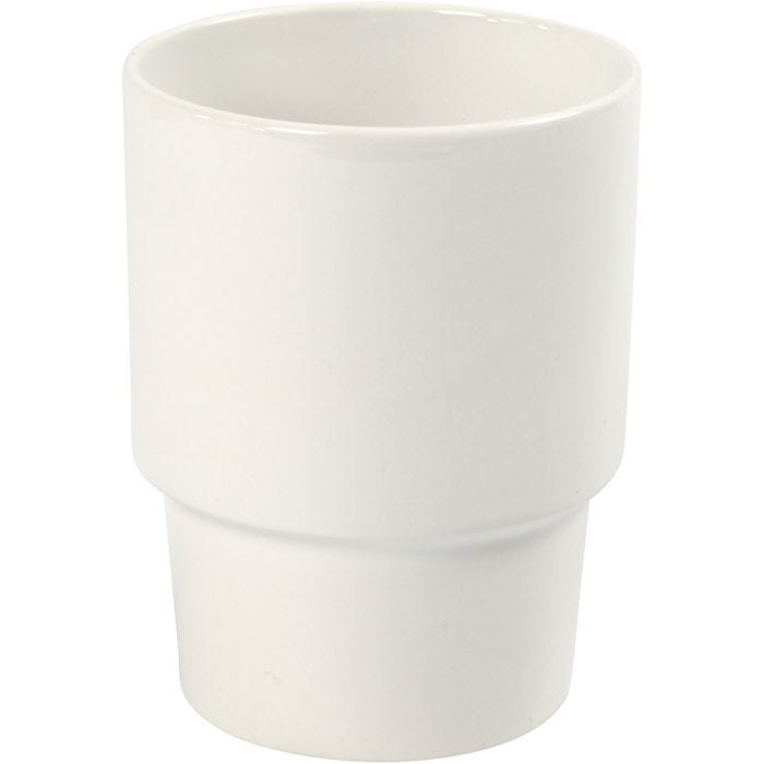 Mug, 11 cm, 8,5 cm, white, 1 pc
