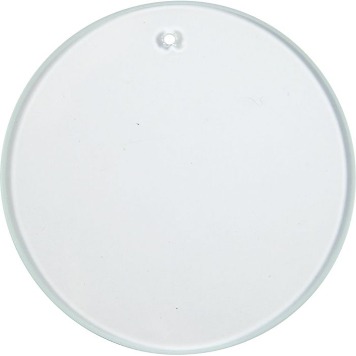 Glass Plate, Round, dia. 7 cm, thickness 3 mm, 10 pc/ 1 pack