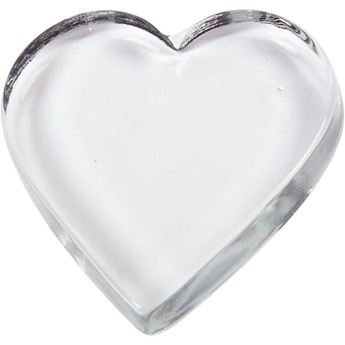 Heart, 10x9 cm, 15 mm, 1 pc
