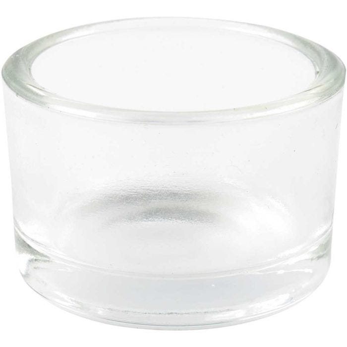 Tea Light Candle Holder, H: 3,2 cm, dia. 5 cm, 48 pc/ 1 pack