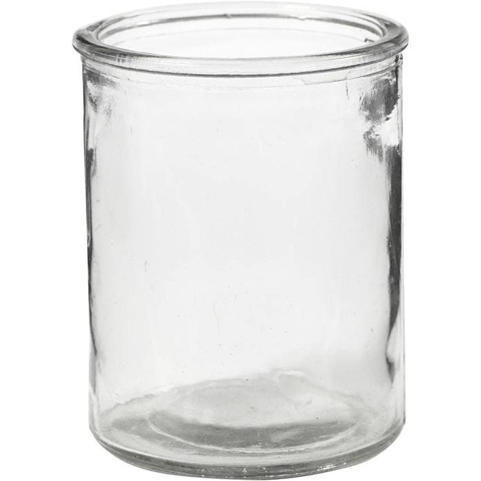 Tea Light Candle Holder, H: 9,8 cm, dia. 8 cm, 6 pc/ 1 pack
