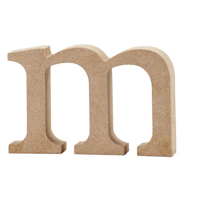 Letter, m, 8 cm, 2 cm, 1 pc