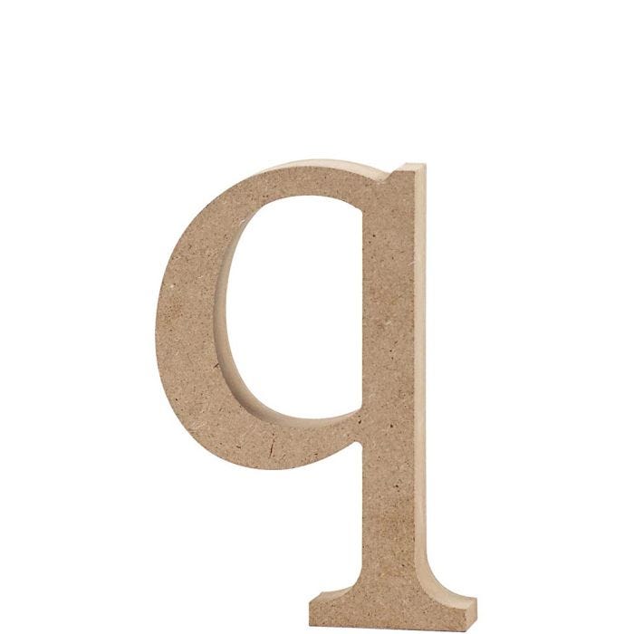 Letter, q, 12,2 cm, 2 cm, 1 pc