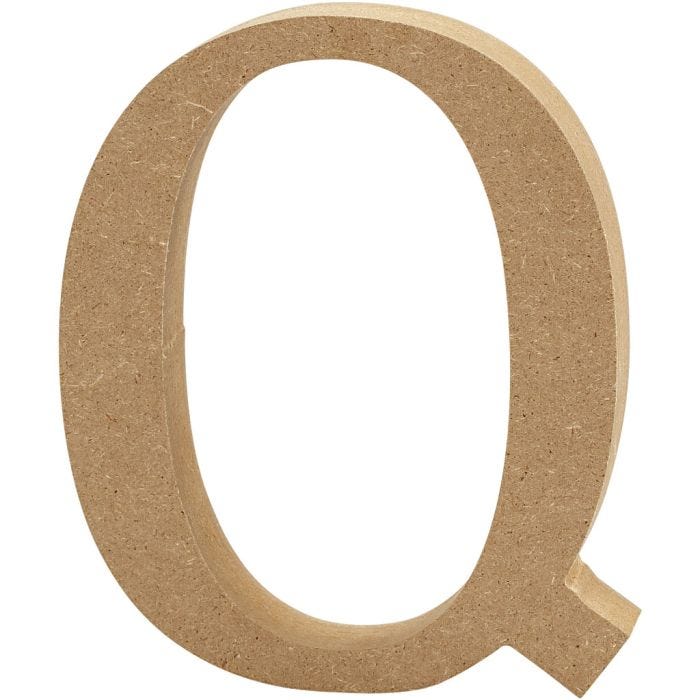 Letter, Q, 13 cm, 2 cm, 1 pc