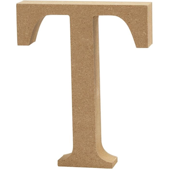 Letter, T, H: 13 cm, thickness 2 cm, 1 pc