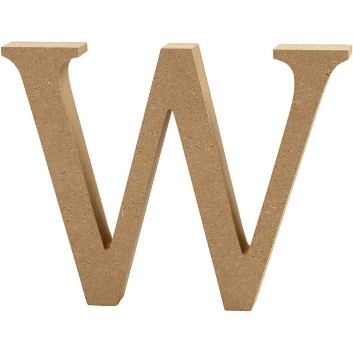 Letter, W, H: 13 cm, thickness 2 cm, 1 pc