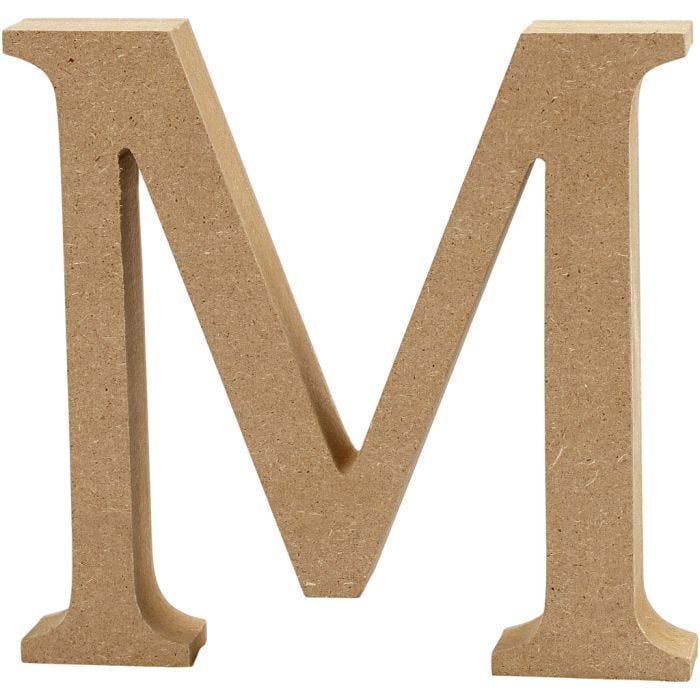 Letter, M, 8 cm, 1,5 cm, 1 pc