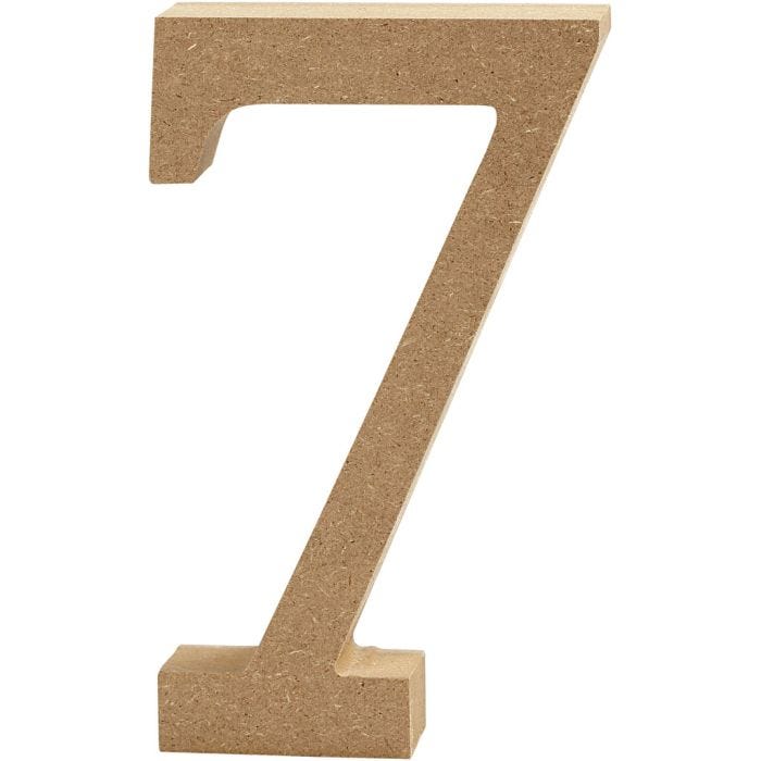 Number, 7, 8 cm, 1,5 cm, 1 pc