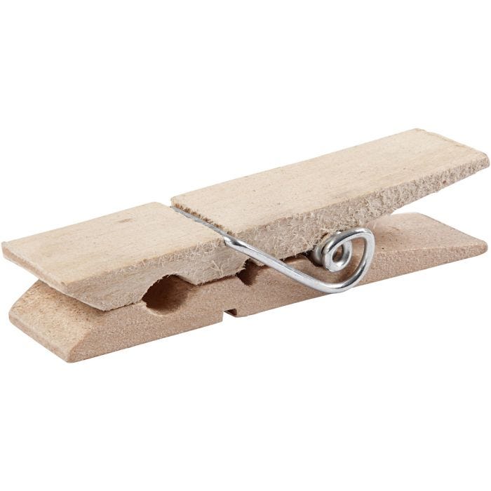 Wooden Peg, L: 7,2 cm, W: 2 cm, 10 pc/ 1 pack