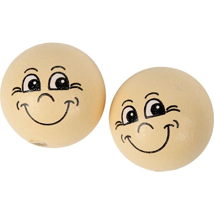 Heads, dia. 22 mm, light beige, 10 pc/ 1 pack