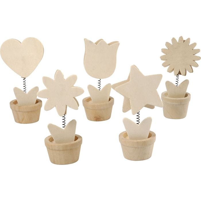 Memo Holders, H: 10 cm, dia. 5 cm, 10 pc/ 1 pack
