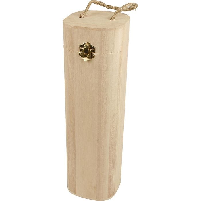 Wine Box with string, 34 cm, 10x10 cm, 1 pc