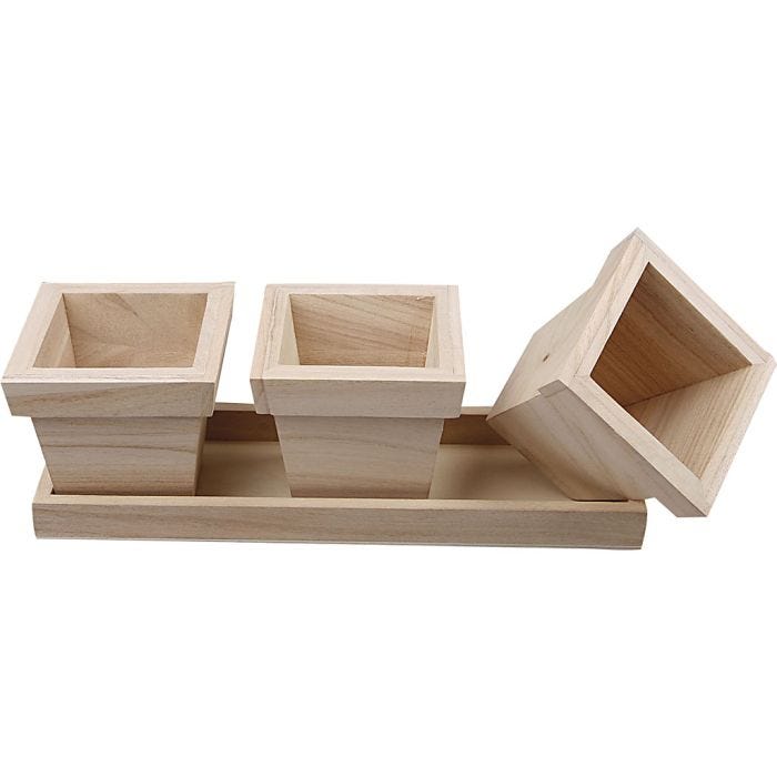 Flower Pot Set, size 27x9x9 cm, 1 set